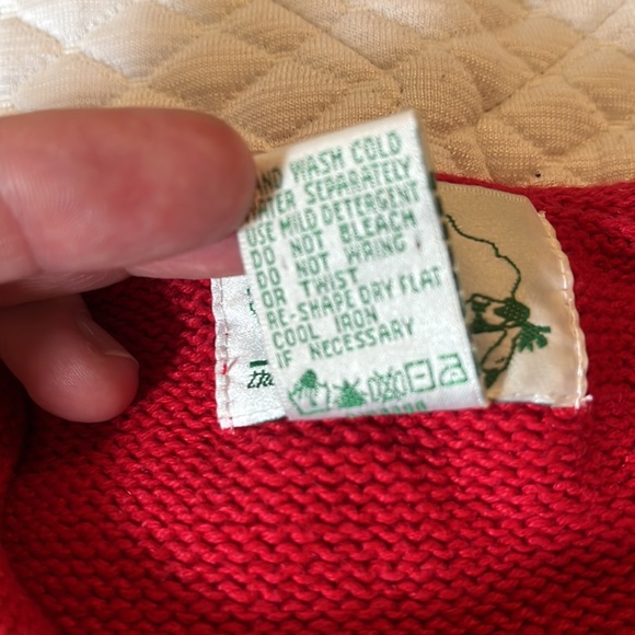 Vintage QUACKER FACTORY Size Large 4th Of July America USA Cardigan Cotton Ramie - Picture 11 of 13